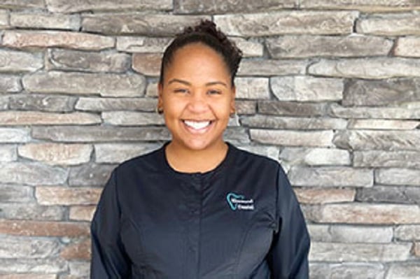 Yari, dental assistant, smiling at the dental office